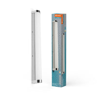 LEDVANCE ORBIS Tube Spiegel-/Wandleuchte mit LED, gefrostetes Glas/Chrom, 12W, 1200lm, dimmbar, 3000/4000K über Wandschalter einstellbar, 60cm Durchmesser, IP44 Schutz vor Fremdkörpern/Spritzwasser