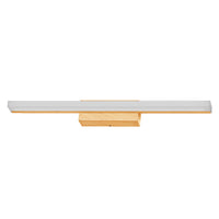 OSRAM Orbis Mirror Spiegelleuchte, Badezimmer, Click-CCT, 10W, 60cm, Holzdekor, IP44