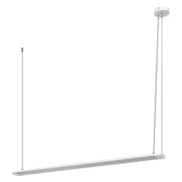 LEDVANCE Office Line Slab, flache Bürodeckenleuchte, 1. 2 m, 40 W, 4400 lm, 4000 K, 840 kaltweiß, 3-stufig dimmbar, weißes Aluminium IP 20