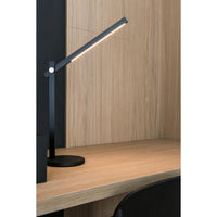 OSRAM Panan Alu Tischleuchte, Schwarz, Aluminium, dimmbar
