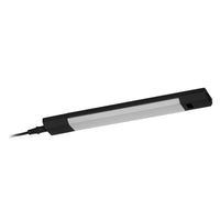 LEDVANCE Linear Edge Sensor Hochvolt-Unterbauleuchte mit IR Sensor, 30 cm, 4 W, 290 lm, 3000/4000/6500, warmweiß/kaltweiß/Tageslicht, CCT dimmbar, schwarzes Aluminium, IP20