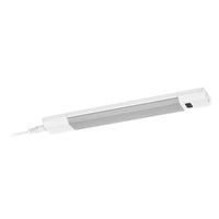 LEDVANCE Linear Ede Sensor Hochvolt-Unterbauleuchte mit IR Sensor, 30 cm, CCT dimmbar, 4 W, 290 lm, 3000/4000/6500 K, warmweiß/kaltweiß/Tageslicht, weißes Aluminium, IP20
