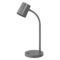 LEDVANCE Office Line Schreibtischleuchte mit biegsamem Flexarm in Grau aus Kunststoff, IP20-Schutz, für Home Office und andere Innenraumanwendungen