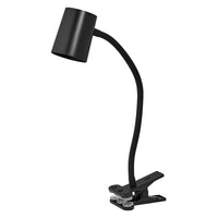 LEDVANCE Office Line Klemmleuchte mit biegsamem Flexarm und GU10-Sockel in Schwarz aus Kunststoff, IP20-Schutz, für Home Office und andere Innenraumanwendungen