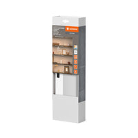 LEDVANCE Unterschrankpaneel rahmenlos, 30x10 cm, 5 W, 220 lm, 3000/4000/6500 K, warmweiß/kaltweiß/Tageslicht, CCT dimmbar, weiß, Kunststoff (PC), IP20