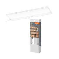 LEDVANCE Unterschrankpaneel rahmenlos, 30x10 cm, 5 W, 220 lm, 3000/4000/6500 K, warmweiß/kaltweiß/Tageslicht, CCT dimmbar, weiß, Kunststoff (PC), IP20