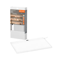 LEDVANCE Unterschrankpaneel rahmenlos, 30x20 cm, 7. 5 W, 450 lm, 3000/4000/6500 K, warmweiß/kaltweiß/Tageslicht, CCT dimmbar, weiß, Kunststoff (PC), IP20