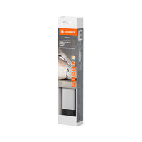 LEDVANCE Linear Edge Sensor Hochvolt-Unterbauleuchte mit IR Sensor, 30 cm, 4 W, 290 lm, 3000/4000/6500, warmweiß/kaltweiß/Tageslicht, CCT dimmbar, schwarzes Aluminium, IP20