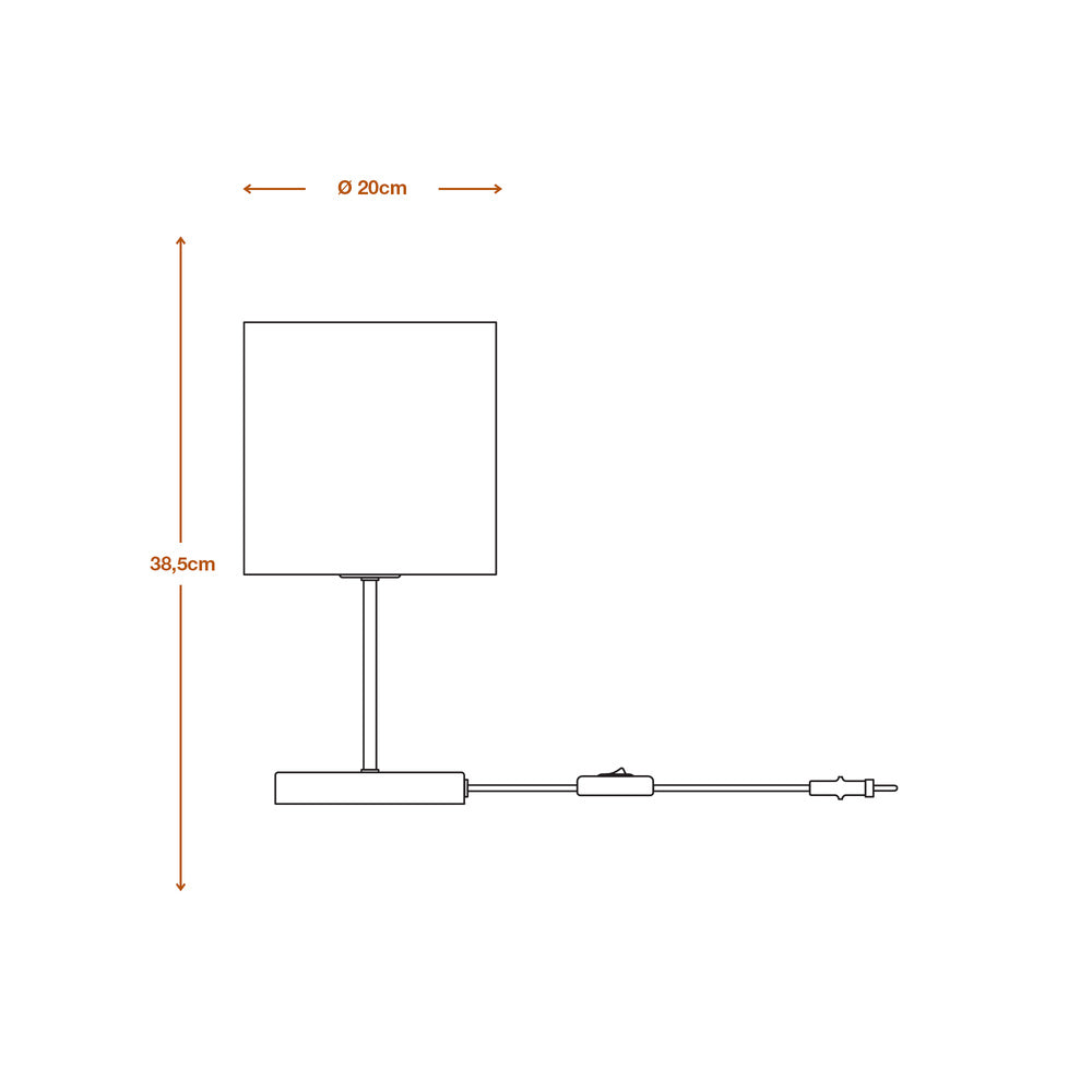LEDVANCE DECOR Tischleuchte Decor Cardboard Cylinder braun, 200 mm, inkl. Leuchtmittel-LEDVANCE Shop