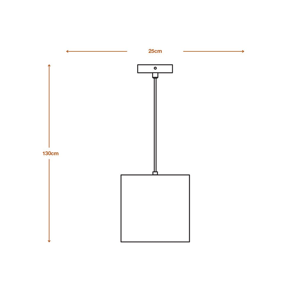 LEDVANCE DECOR Pendelleuchte Decor Cardboard Square braun, E27, inkl. Leuchtmittel-LEDVANCE Shop