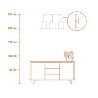 LEDVANCE DECOR Pendelleuchte Decor Cardboard Square braun, 3xE27, inkl. Leuchtmittel-LEDVANCE Shop