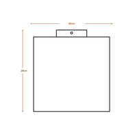 LEDVANCE DECOR Deckenleuchte Decor Cardboard Square braun, E27, inkl. Leuchtmittel-LEDVANCE Shop