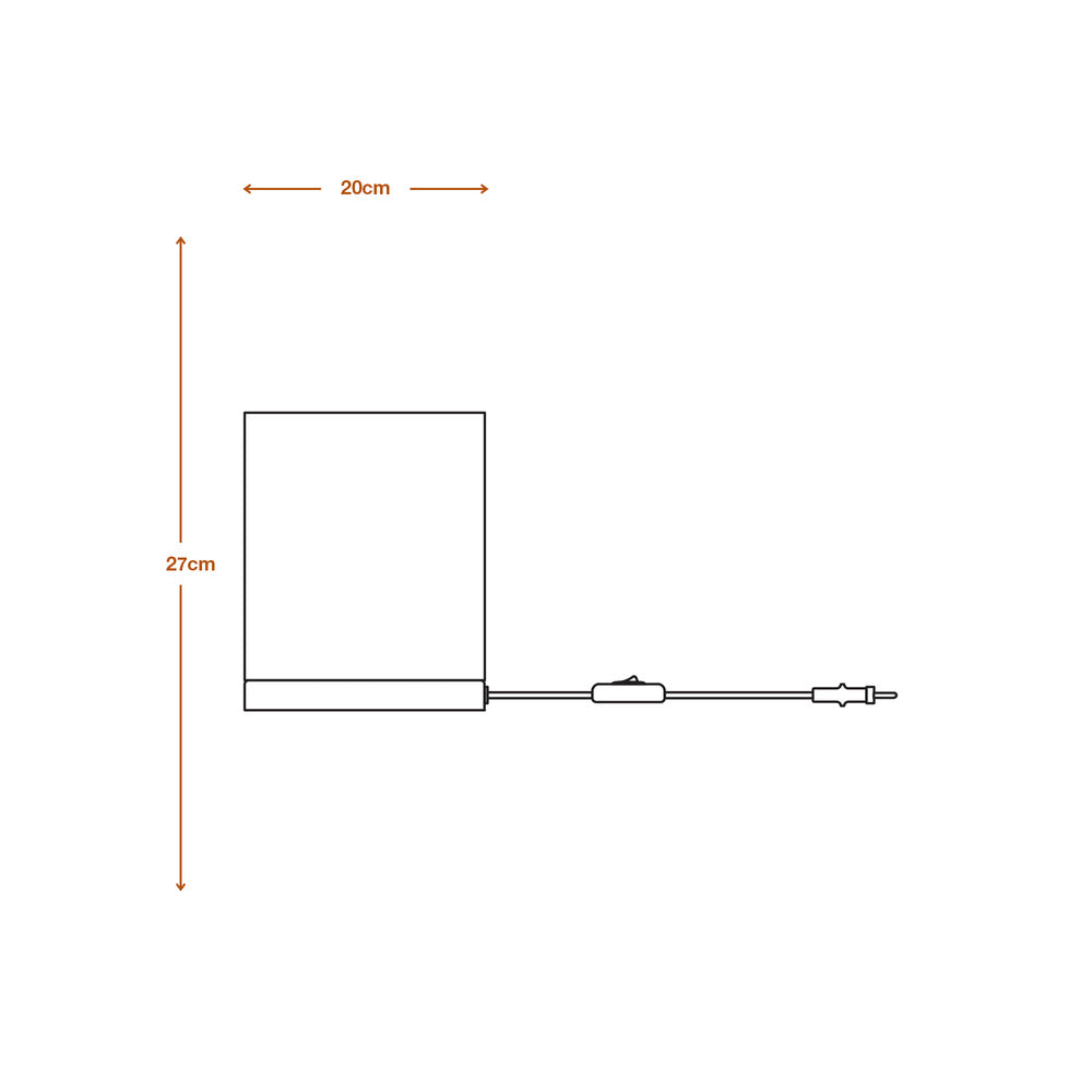 LEDVANCE DECOR Tischleuchte Decor Cardboard Square braun, E27, inkl. Leuchtmittel-LEDVANCE Shop