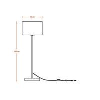 LEDVANCE DECOR Standleuchte Decor Cardboard Square braun, E27, inkl. Leuchtmittel-LEDVANCE Shop