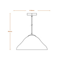 LEDVANCE Pendelleuchte Decor Lotus Leaf weiß aus Metall und Pappmaschee, E27, 396 mm Durchmesser, Leuchtenschirm aus recyceltem Material, langlebig durch austauschbare Lichtquelle, einfache Montage