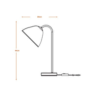 LEDVANCE Tischleuchte Decor Camel Bell weiß aus Metall und Pappmaschee, E14, dimmbar, 220 mm Länge, Leuchtenschirm aus recyceltem Material, langlebig durch austauschbare Lichtquelle, einfache Montage