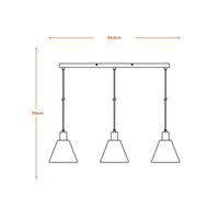 LEDVANCE DECOR Pendelleuchte Decor Raffia Linear grün, 3xE27, inkl. Leuchtmittel-LEDVANCE Shop