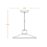 LEDVANCE DECOR Concrete Wood Beton Pendelleuchte, E27, 320 mm, inkl. Leuchtmittel-LEDVANCE Shop