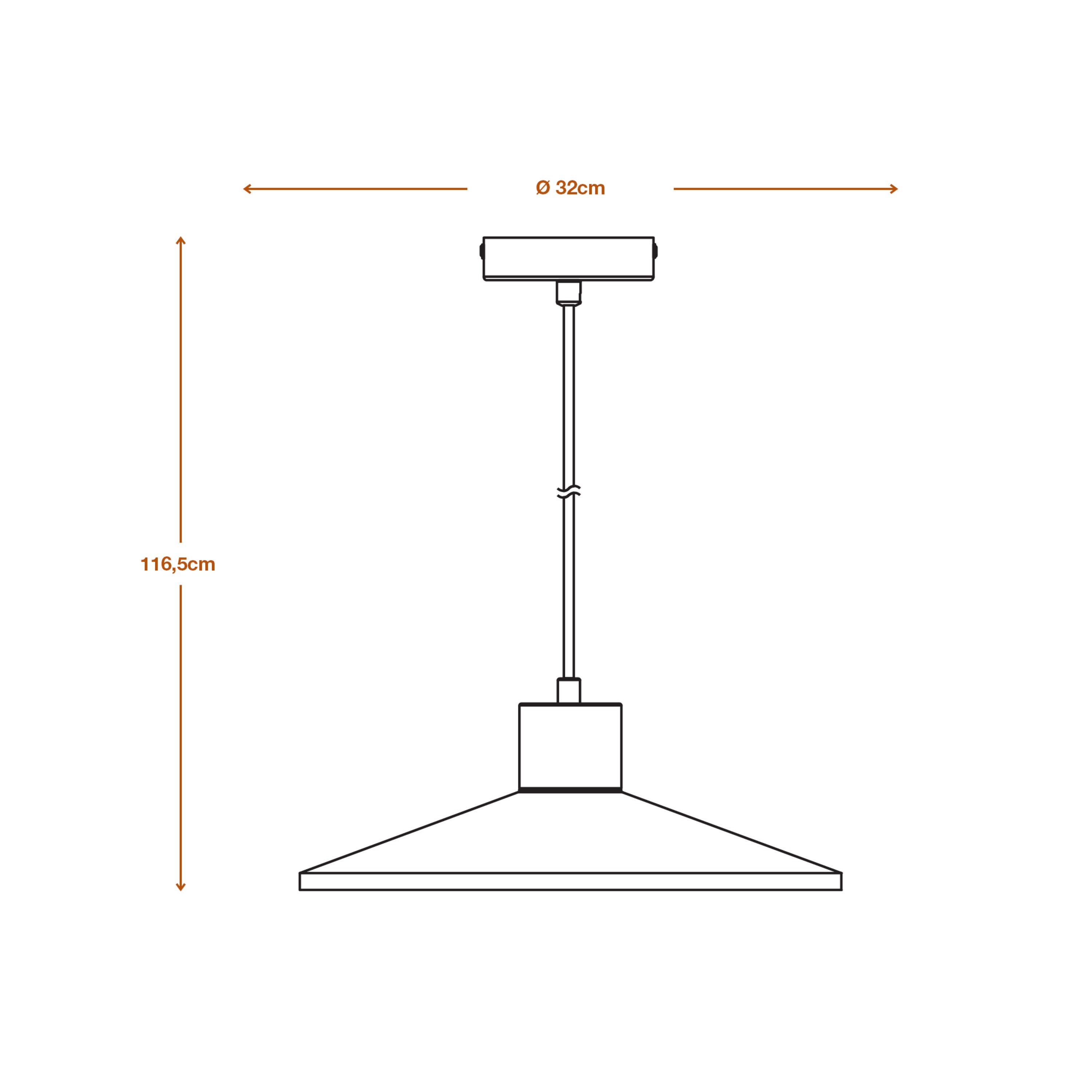 LEDVANCE DECOR Concrete Wood Beton Pendelleuchte, E27, 320 mm, inkl. Leuchtmittel-LEDVANCE Shop