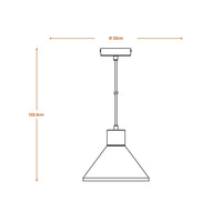 LEDVANCE DECOR Concrete Wood Beton Pendelleuchte, E27, 220 mm, inkl. Leuchtmittel-LEDVANCE Shop