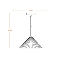 LEDVANCE Decor Concrete Pyramid Beton-Hängeleuchte (250 mm) in Dunkelgrau mit Gehäuse aus Metall und Beton für moderne Beleuchtungen in Innenräumen, flexible Leuchtkörper-Wahl dank E27 Fassung.