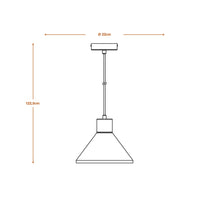 LEDVANCE DECOR Plaster Wood Gips Pendelleuchte, E27, 220 mm, inkl. Leuchtmittel-LEDVANCE Shop