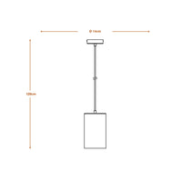 LEDVANCE DECOR Plaster Tube Gips Pendelleuchte, E27, 140 mm, inkl. Leuchtmittel-LEDVANCE Shop