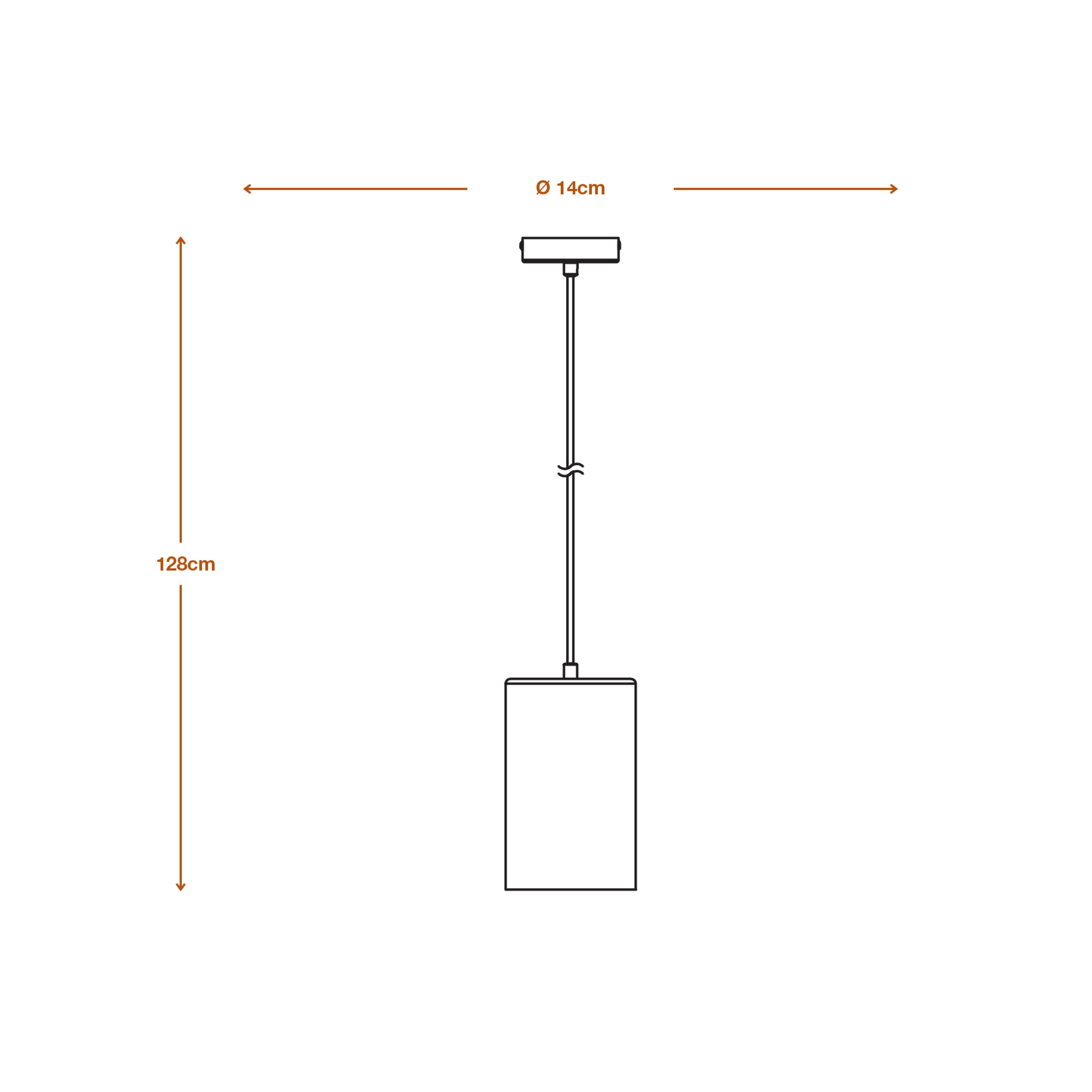 LEDVANCE DECOR Plaster Tube Gips Pendelleuchte, E27, 140 mm, inkl. Leuchtmittel-LEDVANCE Shop