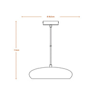 LEDVANCE DECOR Plaster Gips-Leuchte Pendelleuchte, E27, 283 mm, inkl. Leuchtmittel-LEDVANCE Shop