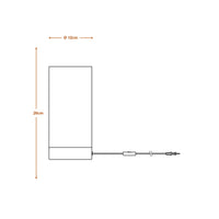 LEDVANCE DECOR Tischleuchte Decor Felt Weaving Tube grau, E14, inkl. Leuchtmittel-LEDVANCE Shop