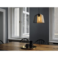 OSRAM DECOR Cage Bell Pendelleuchte, schwarz/braun, E27