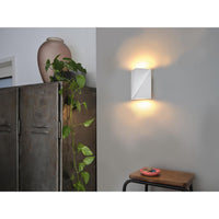 LEDVANCE Decor Origami Swan, Design-Wandleuchte mit Gips-Origiamischirm in Schwanenform, 2-flammig, mit G9 Stecksockel, IP20, weiß