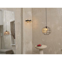 LEDVANCE DECOR Spot Firefly Wandleuchte, 2x2. 8W, E14, 500lm, 2700K, warmweiß, dimmbar, IP20, Metall/Glas, schwarz, LED enthalten und austauschbar