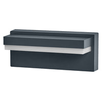 OSRAM Endura Style LED Wandleuchte Robust, 12W, 3000K warmweiß, 1000 lm, IP54, Aluminium dunkelgrau