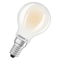 OSRAM LED CLASSIC P ENERGY EFFICIENCY A in P-Form, LED-Lampe, Bleifreies Glas, Matt, 2,2 W, (ex 40 W), 470 lm, Warmweiß, 2700 K, Energieeffizienzklasse: A, CRI 80