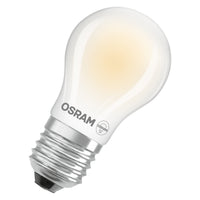OSRAM LED CLASSIC P ENERGY EFFICIENCY A in P-Form, LED-Lampe, Bleifreies Glas, Matt, 2,2 W, (ex 40 W), 470 lm, Warmweiß, 2700 K, Energieeffizienzklasse: A, CRI 80