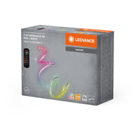 LEDVANCE Flex Bendable RGBW LED Streifen 3M, inkl. Fernbedienung, selbstklebend, dimmbar, mit Batterie und Montagezubehör