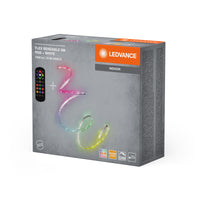 LEDVANCE Flex Bendable RGBW LED Streifen 5M, inkl. Fernbedienung, selbstklebend, dimmbar, mit Batterie und Montagezubehör