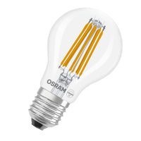 OSRAM LED CLASSIC A ENERGY EFFICIENCY A DIM in A-Form, LED-Lampe, Glas, klar, 7,2 W, 1521 lm, 2700 K, Dimmbar, Energieeffizienzklasse: A, CRI 80