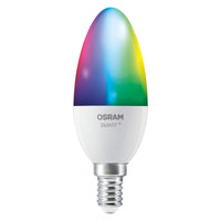 OSRAM SMART+ MATTER Classic shapes Multicolor in B-Form, LED-Lampe, Matt, 4,9 W, 470 lm, von 2700 bis 6500 K, Matter, Smartspeaker-Kompatibel, Dimmbar