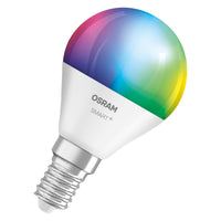 OSRAM SMART+ MATTER Classic shapes Multicolor in P-Form, LED-Lampe, Matt, 4,9 W, 470 lm, von 2700 bis 6500 K, Matter, Smartspeaker-Kompatibel, Dimmbar