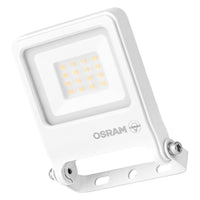 OSRAM ENDURA FLOOD PC 10W LED-Fluter, 3000K warmweiß, 1000 Lumen, IP65 weißes Flutlicht, recyceltes Material, 180° Montagebügel, Weiß