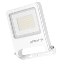 OSRAM ENDURA FLOOD PC 30W LED-Fluter, 3000K warmweiß, 3000 Lumen, IP65 weißes Flutlicht,180° schwenkbar, Weiß