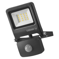 OSRAM ENDURA FLOOD PC 10W LED-Fluter mit Sensor, 3000K warmweiß, 1000 Lumen, IP44 Flutlicht Bewegungsmelder, Dämmerungssensor 2-1000 Lux