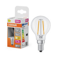 OSRAM LED Retrofit Classic P dimmbar 1.8W 827 klar E14