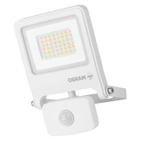 OSRAM ENDURA FLOOD PC 30W LED-Fluter mit Sensor, 3000K warmweiß, 3000 Lumen, IP44 weißes Flutlicht IR-Sensor, Lux-Einstellung 2-1000