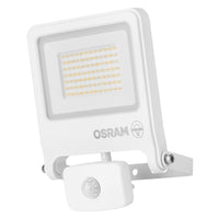OSRAM ENDURA FLOOD PC 50W LED-Fluter mit Sensor, 3000K warmweiß, 5000 Lumen, IP44 Flutlicht PIR-Melder, Dämmerungsfunktion 2-1000 Lux