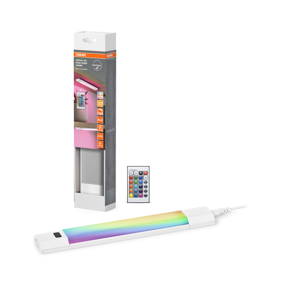 OSRAM Linear Edge Sensor 30cm 4W RGBW DIM Fernbedienung