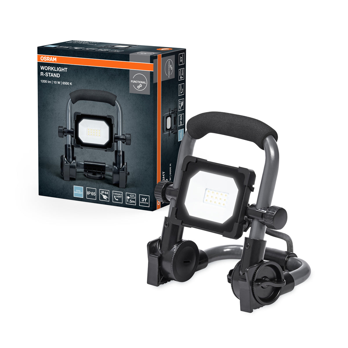 OSRAM VAL Kleines LED-Worklight, gr/sw, 10W, 1000lm