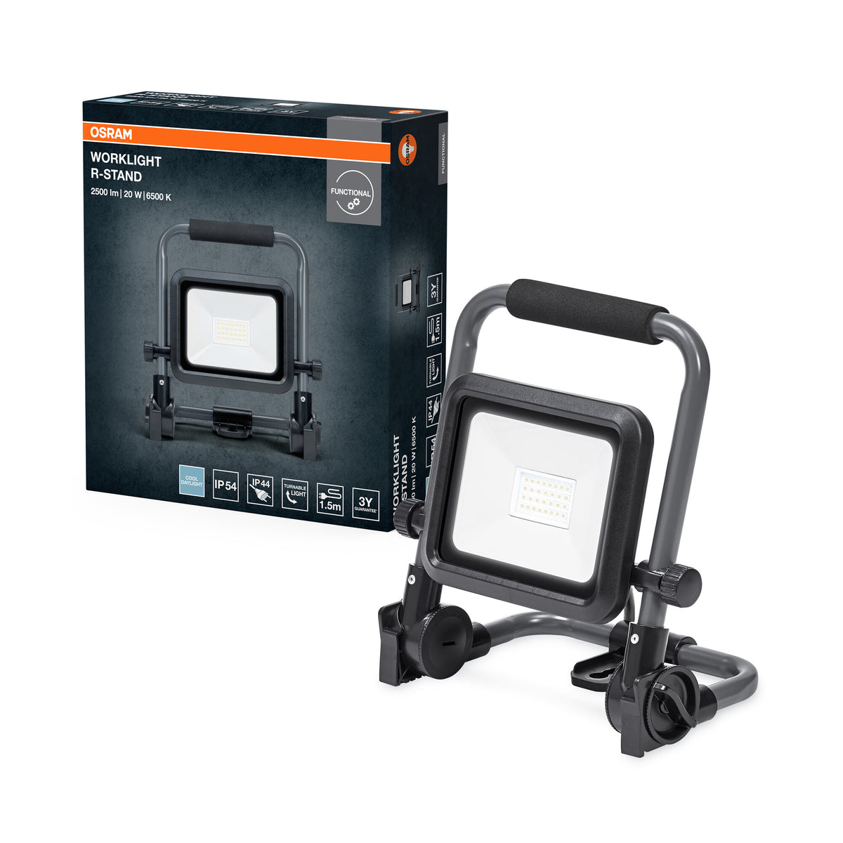 OSRAM VAL Kleines LED-Worklight, gr/sw, 20W, 2000lm